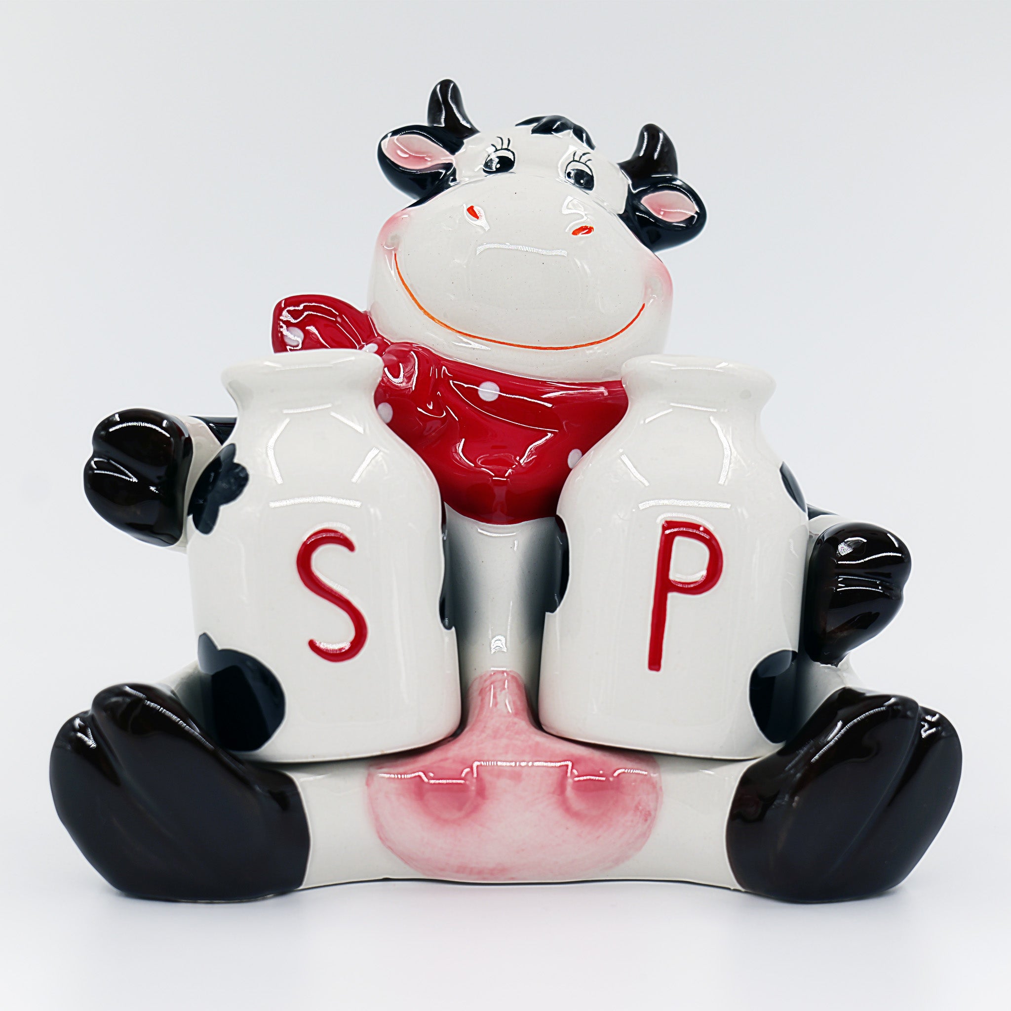 Lil' Heifer Milk Jugs Salt and Pepper Shaker Collector's Set - Ceramic - Mountain Cookin' with Missy