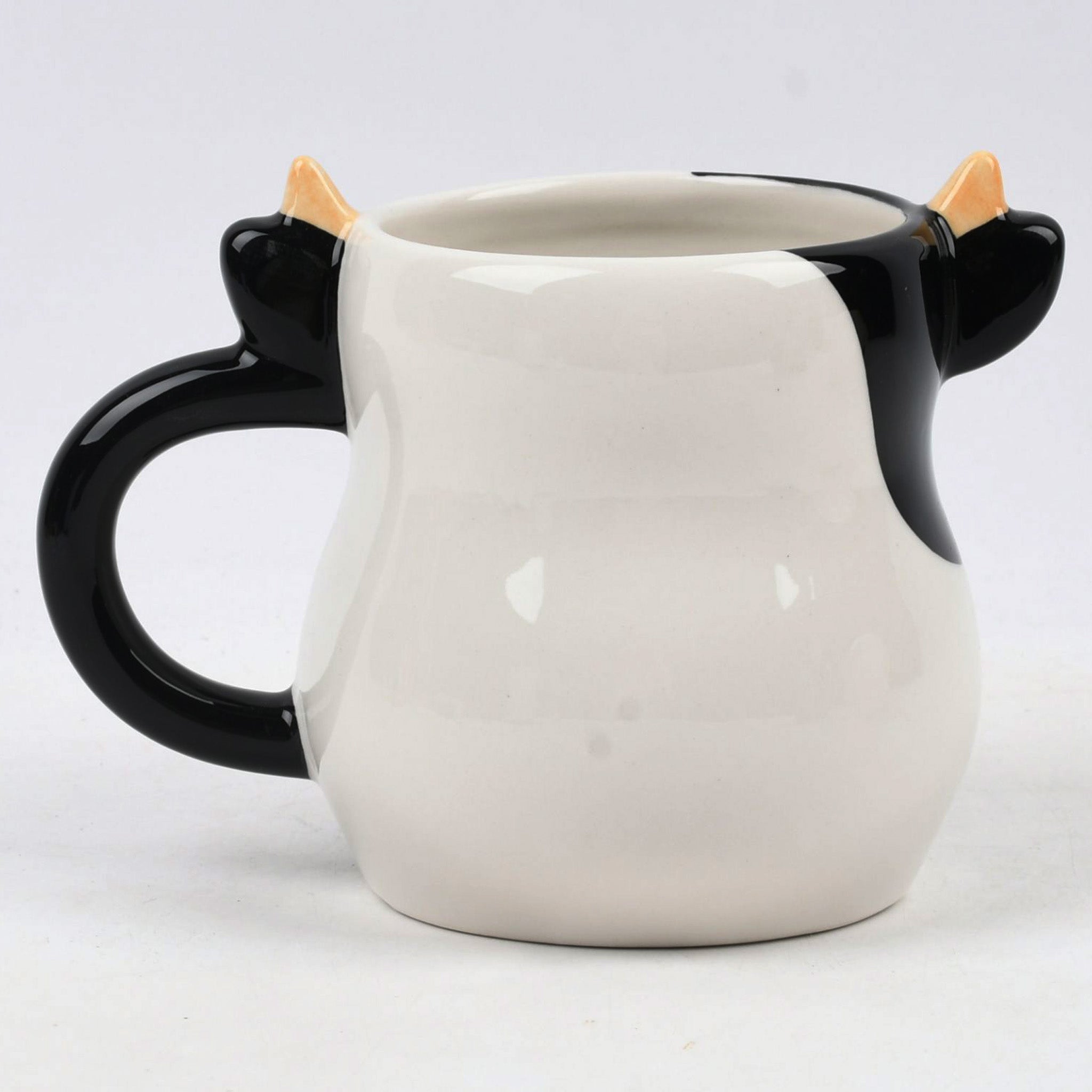 Lil' Heifer Character Mug - Black & White Spotted - Anna Ruth Collection - Mountain Cookin' with Missy