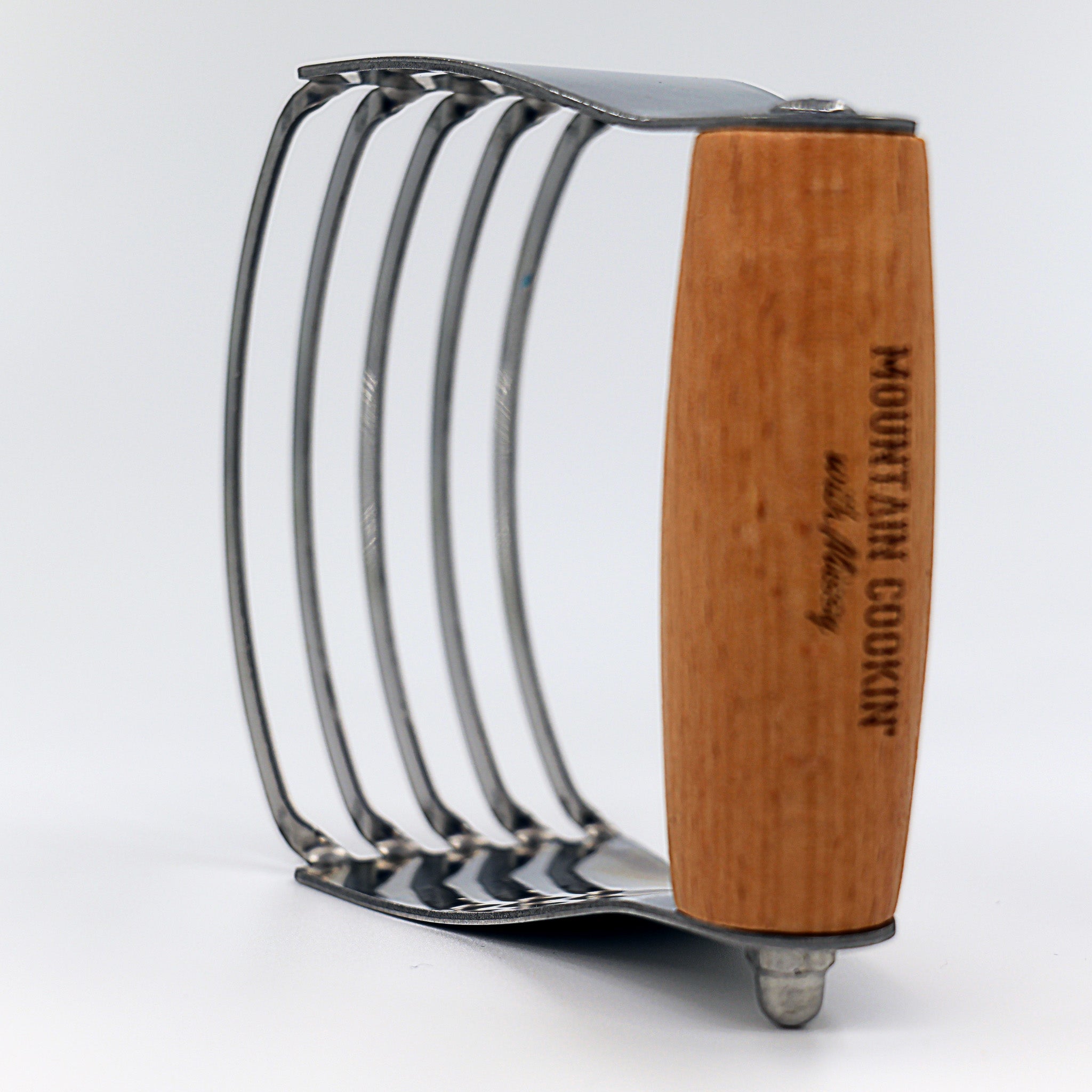 Professional Pastry Cutter with Traditional Wood Handle, Heavy Duty Stainless Steel Blades - Mountain Cookin' with Missy