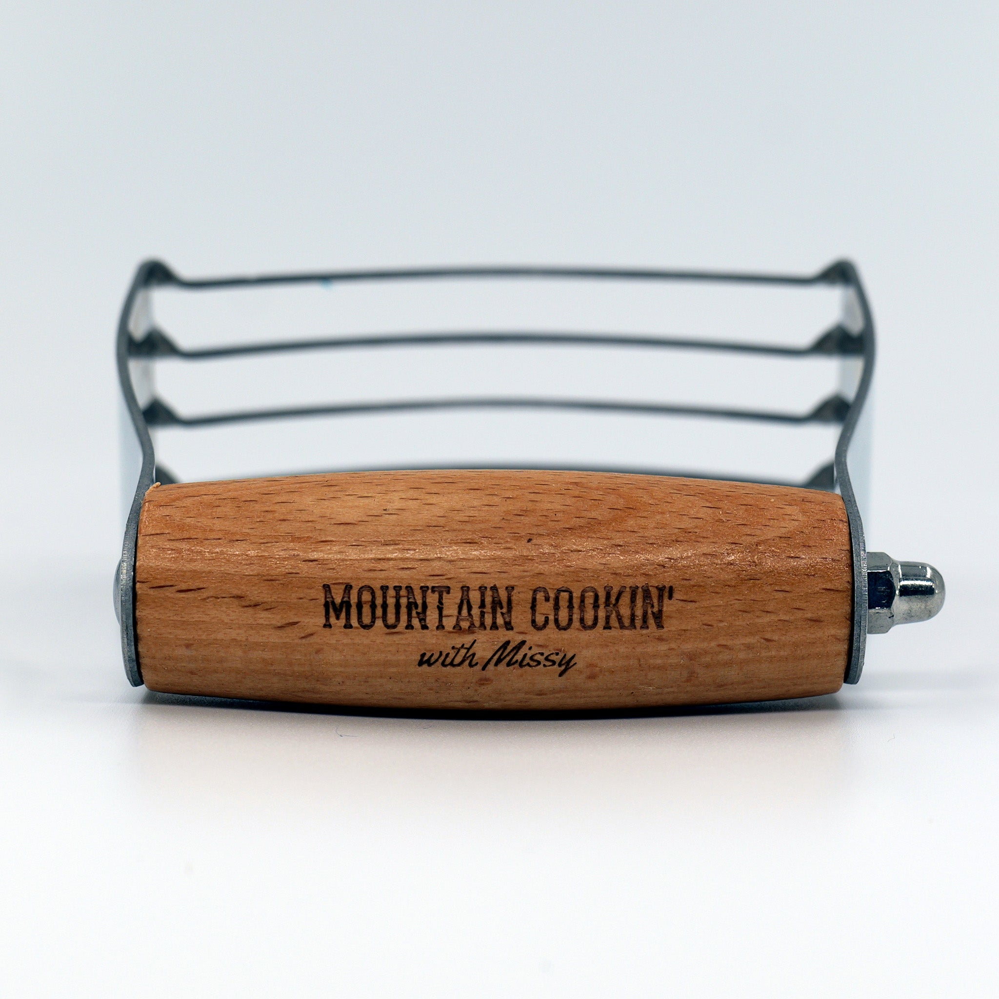 Professional Pastry Cutter with Traditional Wood Handle, Heavy Duty Stainless Steel Blades - Mountain Cookin' with Missy