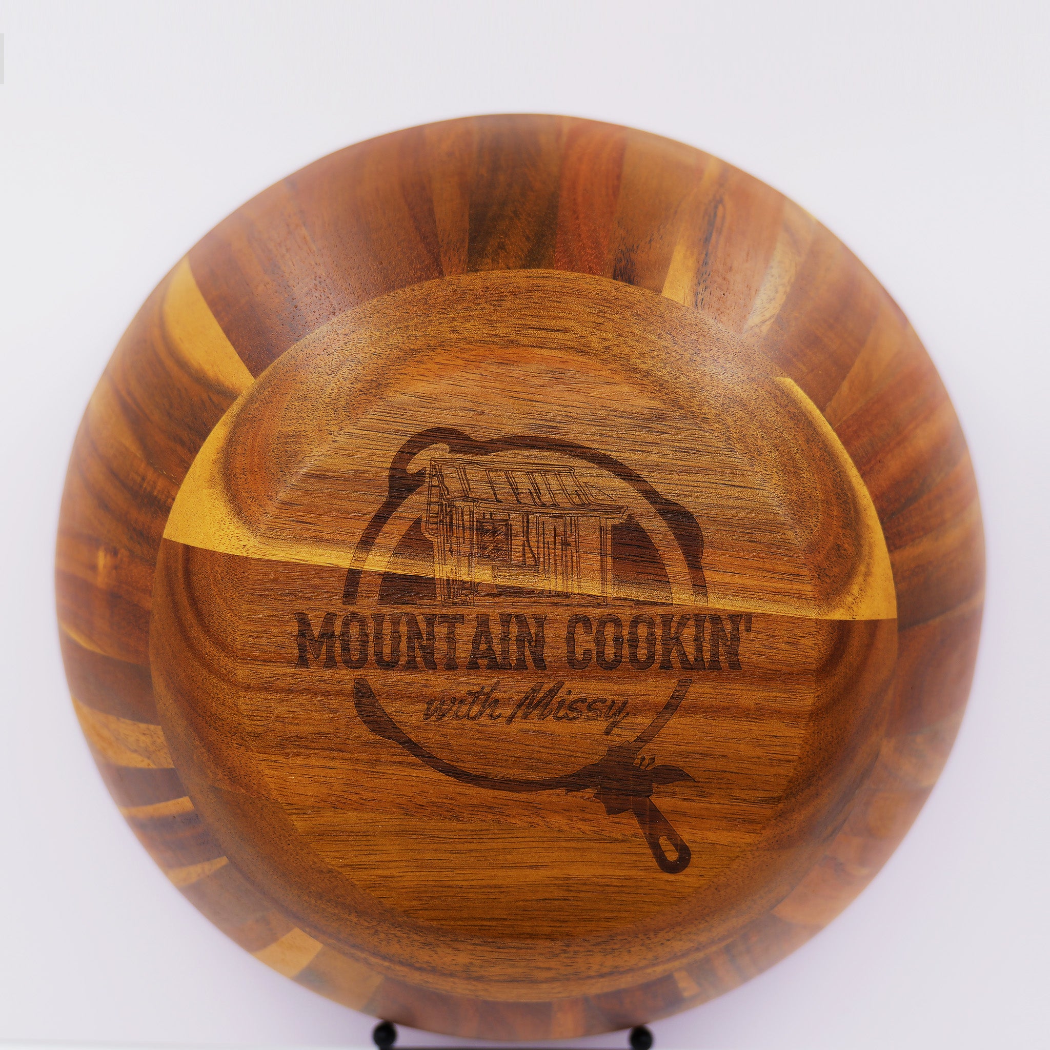 Acacia Wood Mixing Bowl / Acacia Wood Salad Bowl - Mountain Cookin' with Missy