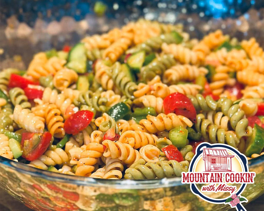 Rotini Pasta Salad - Mountain Cookin' with Missy