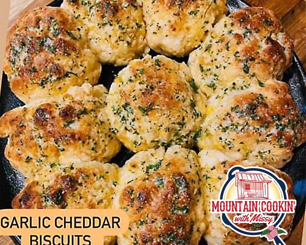 Garlic Cheddar Biscuits - Mountain Cookin' with Missy
