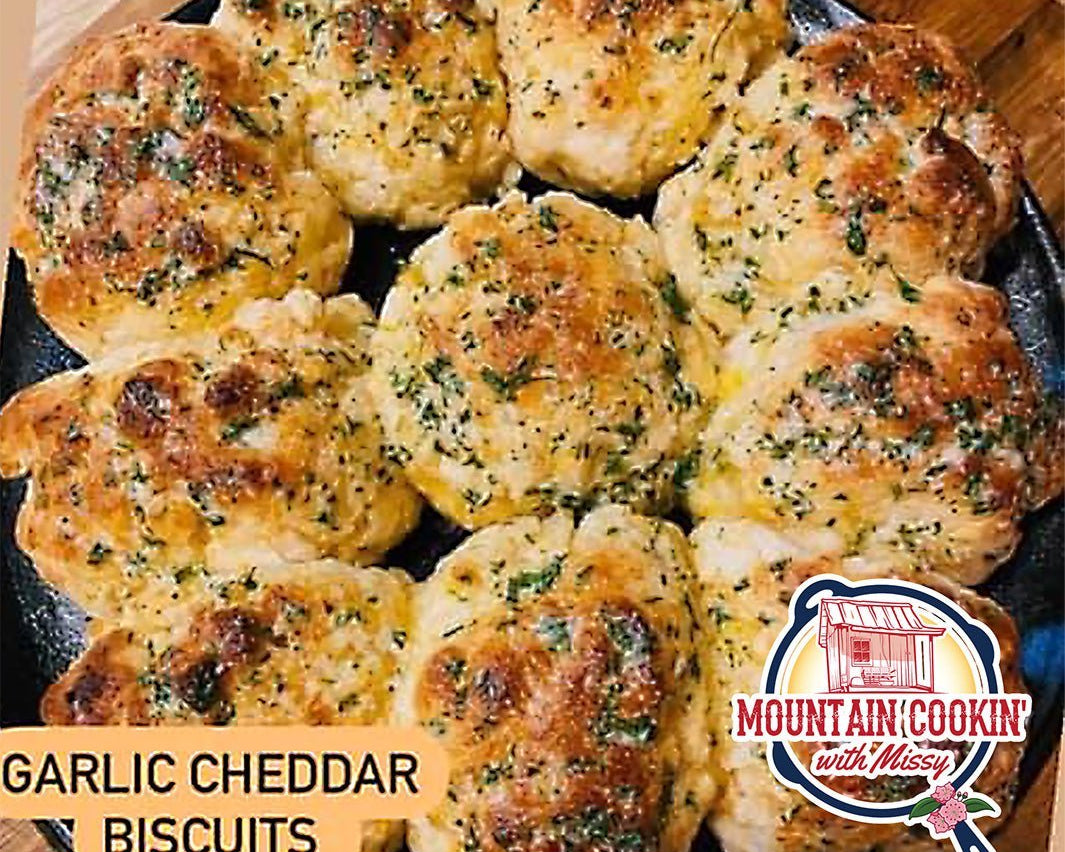 Garlic Cheddar Biscuits - Mountain Cookin' with Missy
