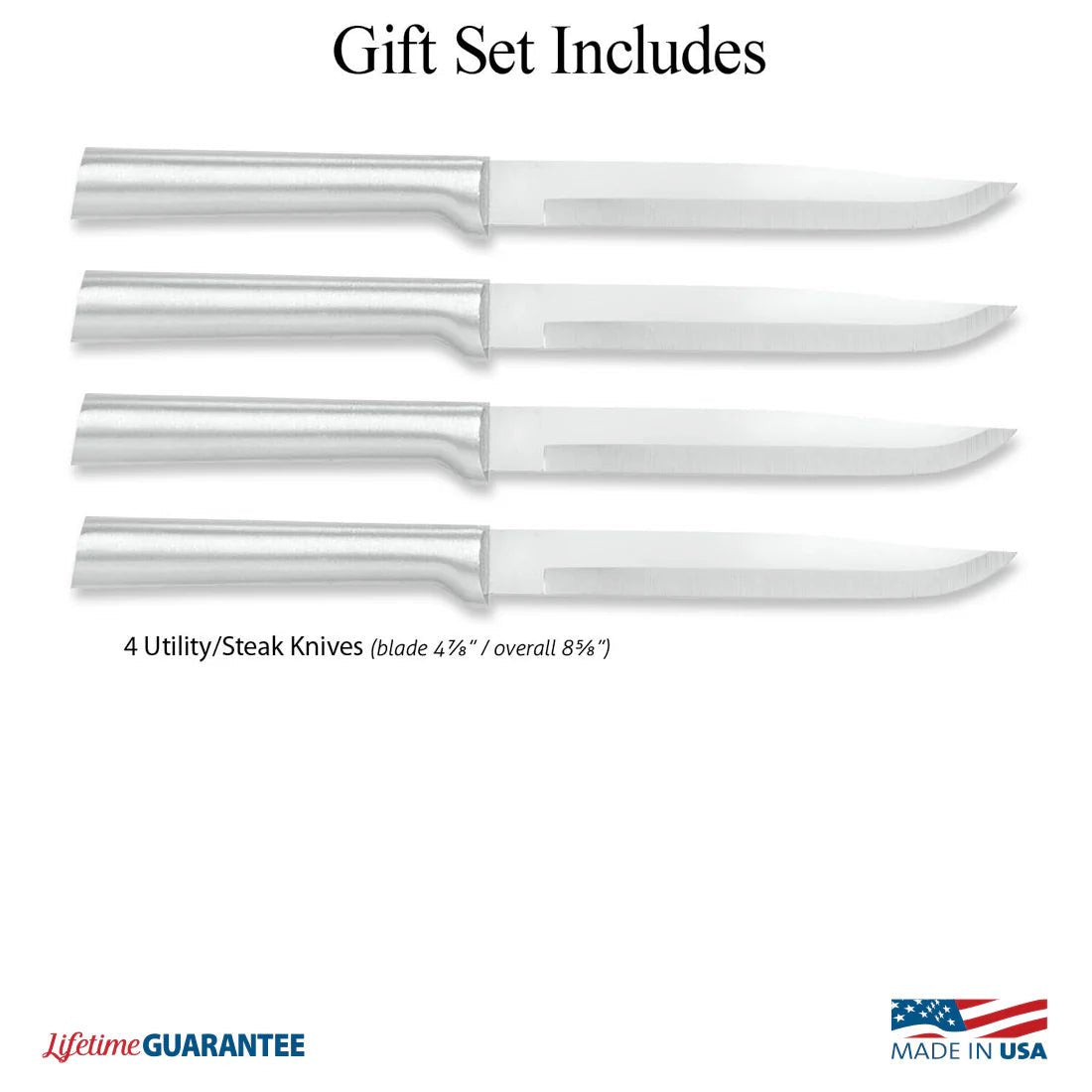 Four Utility/Steak Knives Gift Set - Mountain Cookin' with Missy