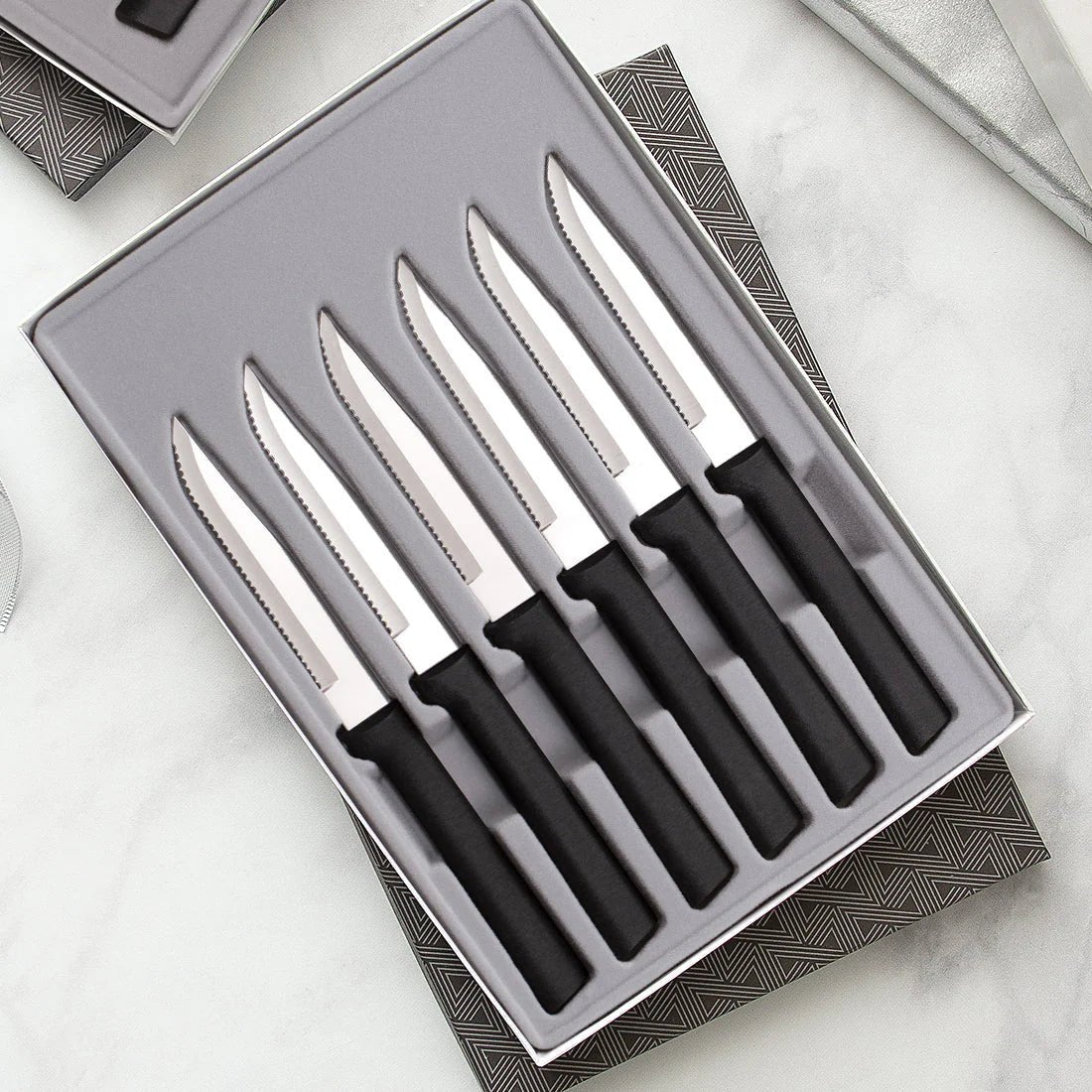 Six Serrated Steak Knives Gift Set - Mountain Cookin' with Missy