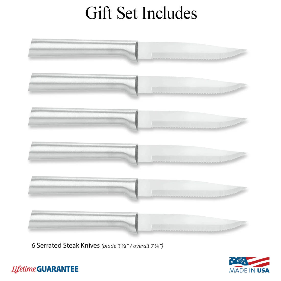 Six Serrated Steak Knives Gift Set - Mountain Cookin' with Missy