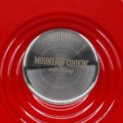 7 Quart Enameled Cast Iron Dutch Oven with Lid - Rooster Red - Mountain Cookin' with Missy