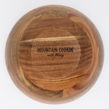 Acacia Wood Mixing Bowl, Salad Bowl and Table Centerpiece