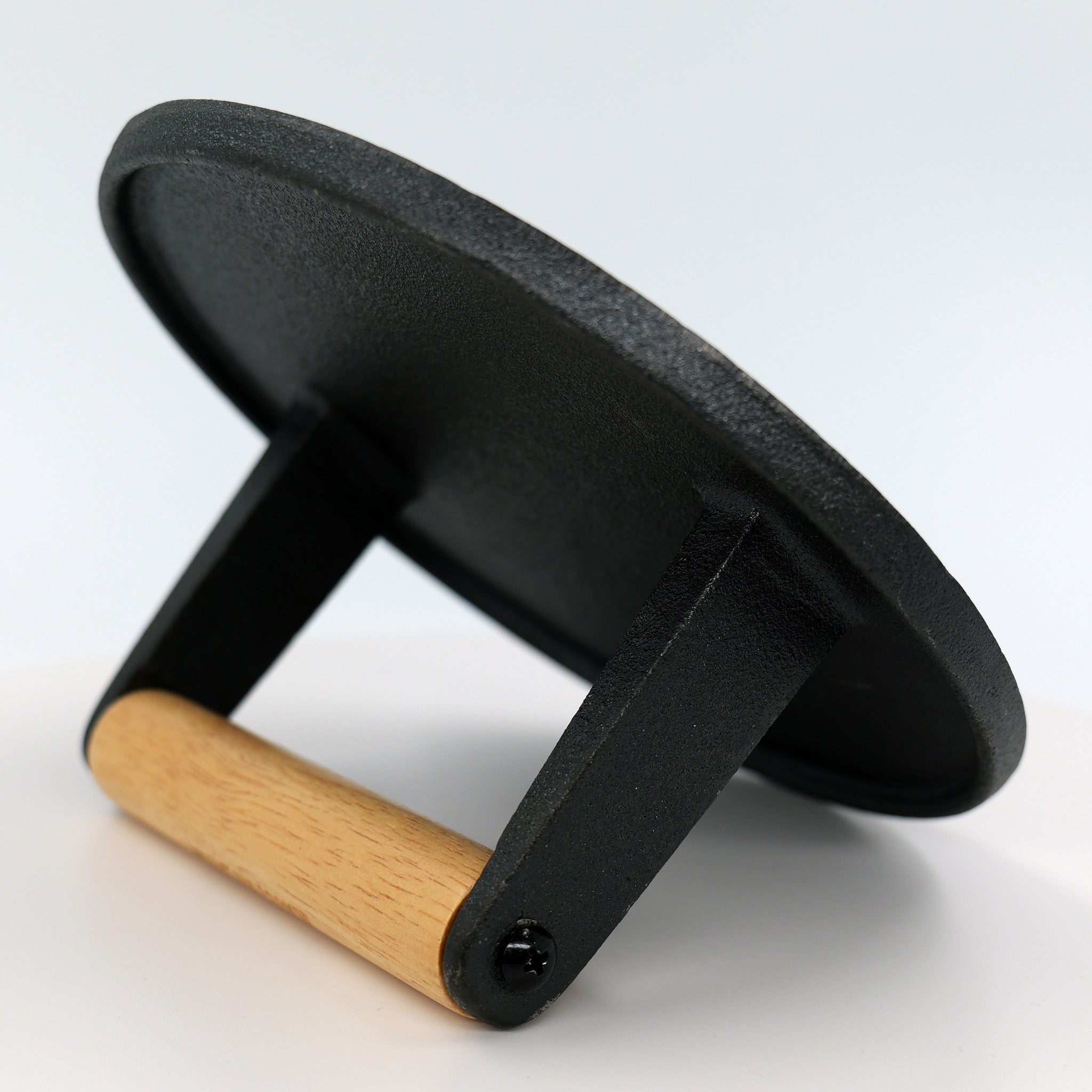 Heavy-Duty Cast Iron Burger Press - 6/7 Inch Round Smash Press For Burgers, Bacon, Steak
