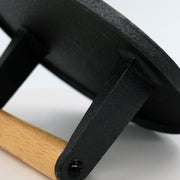 Bacon Press - 6.875" - Unique Flat Bottom - Heavy-Duty Cast Iron - Round - Flat Bottom Smashburger Press - Grill Press - A Roger Special! - Mountain Cookin' with Missy