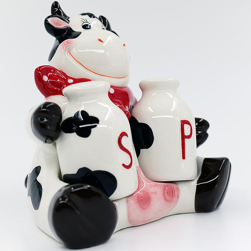 Lil' Heifer Milk Jugs Salt and Pepper Shaker Collector's Set - Ceramic - Mountain Cookin' with Missy