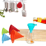 Foldable Silicone Kitchen Funnels – Collapsible Funnel Set - Mountain Cookin' with Missy