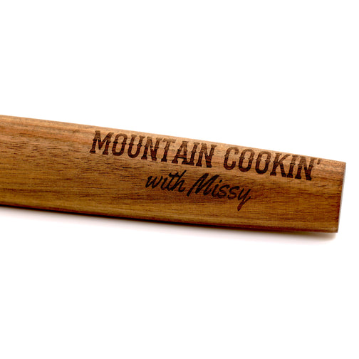 French Rolling Pin - 20.5" - Acacia Wood - Mountain Cookin' with Missy