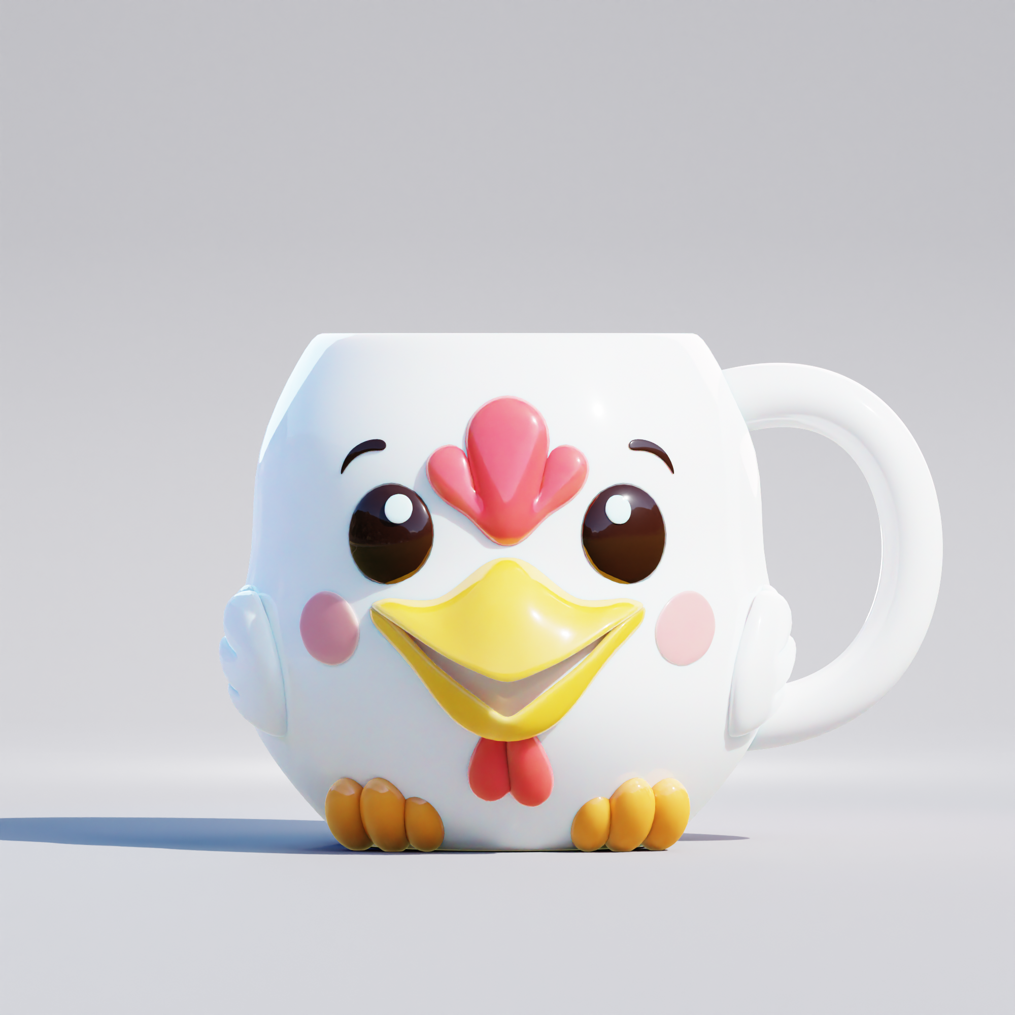 Grinnin' Chicken Character Mug -  Anna Ruth Collection