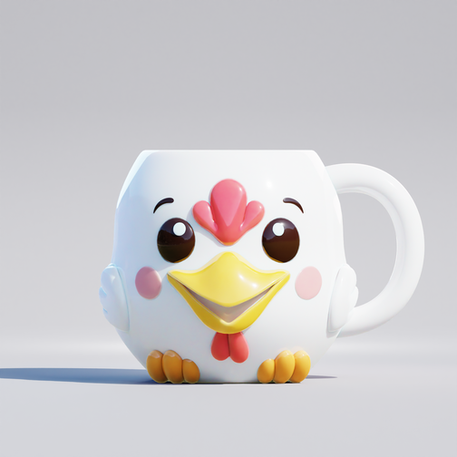 Grinnin' Chicken Character Mug -  Anna Ruth Collection - Mountain Cookin' with Missy