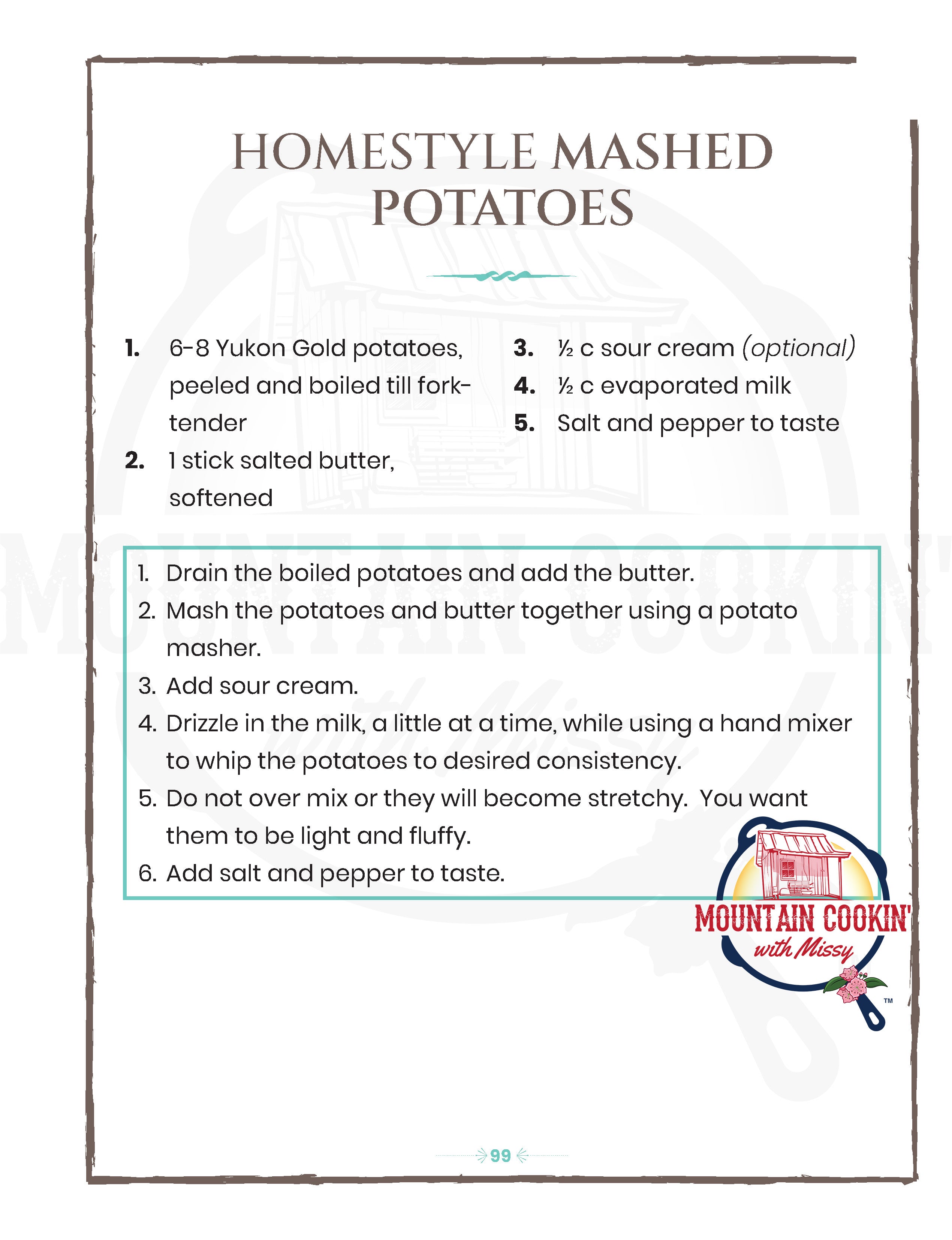 Homestyle Mashed Potatoes