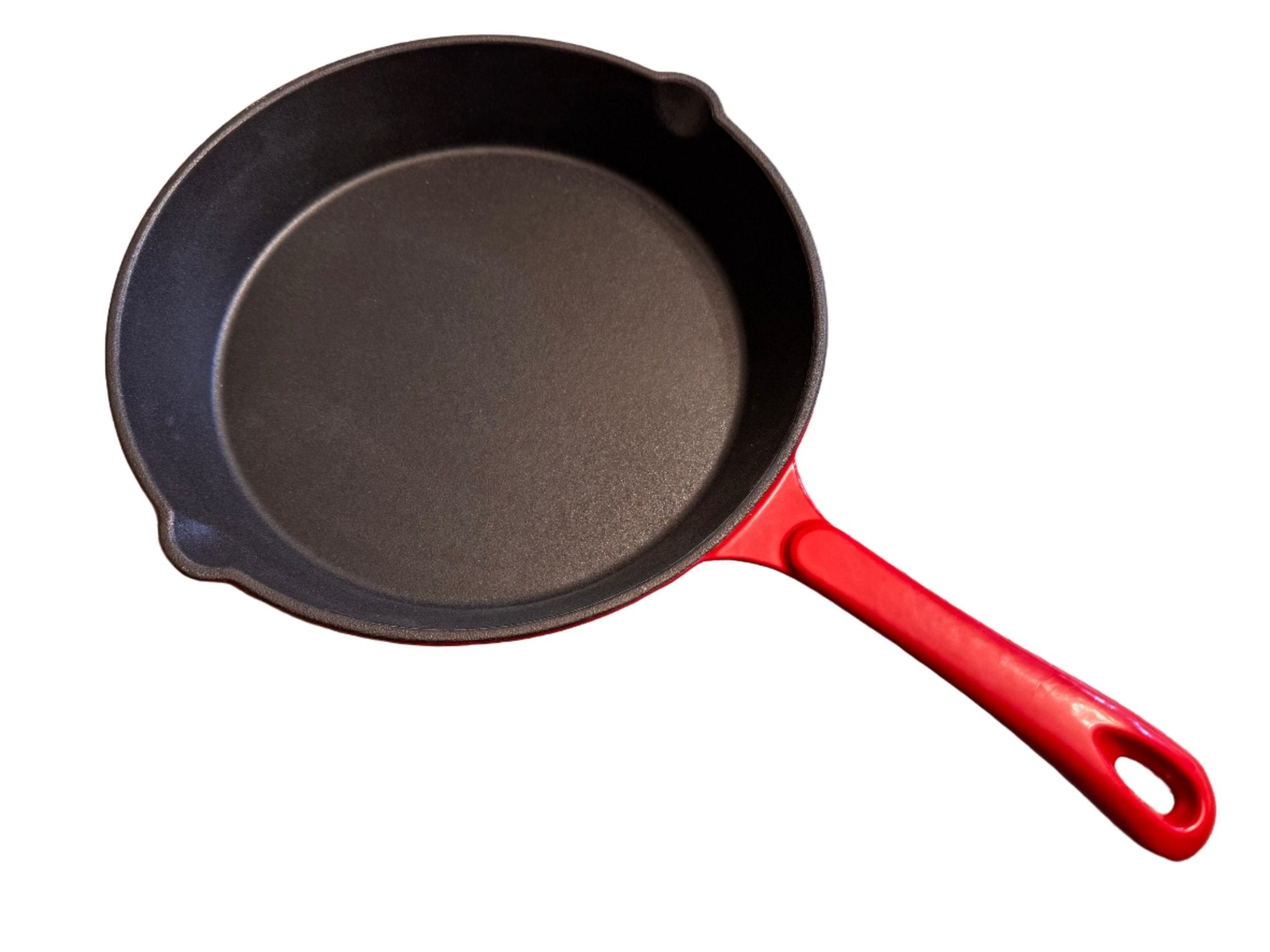 Premium 8" Enamel - Coated Cast Iron Skillet – Red - Mountain Cookin' with Missy