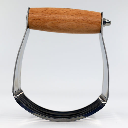 Professional Pastry Cutter with Traditional Wood Handle, Heavy Duty Stainless Steel Blades - Mountain Cookin' with Missy