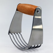 Professional Pastry Cutter with Traditional Wood Handle, Heavy Duty Stainless Steel Blades - Mountain Cookin' with Missy