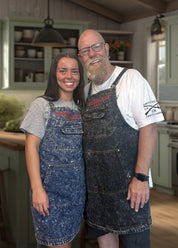 Denim Overall Style Country Apron - 100% Cotton - Durable - Mountain Cookin' with Missy