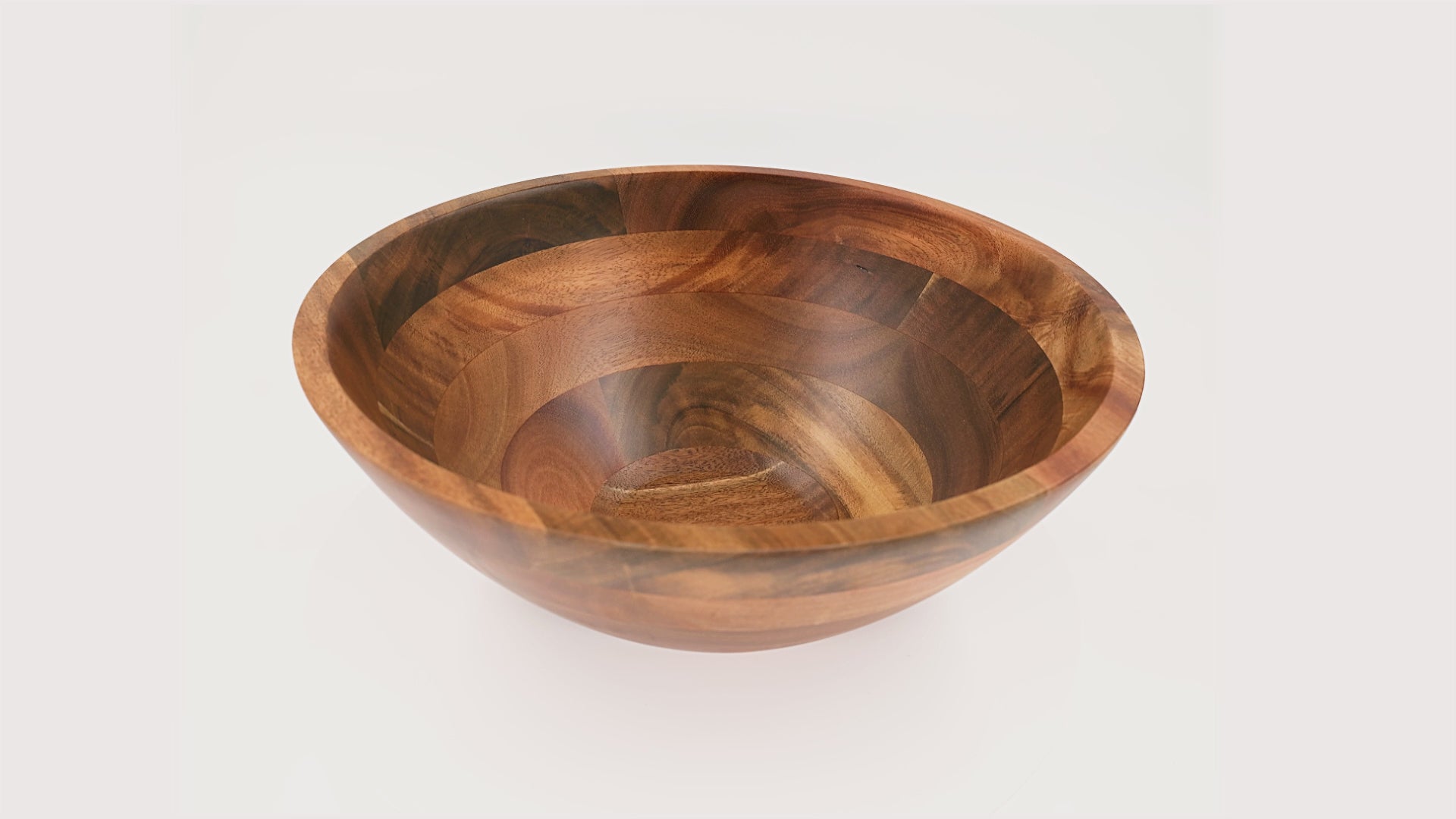 Acacia Wood Mixing Bowl, Salad Bowl and Table Centerpiece